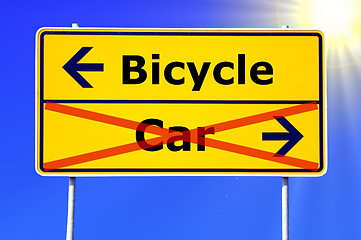 Image showing car or bicycle