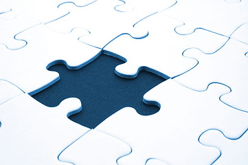 Image showing abstract jigsaw puzzle background