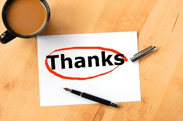 Image showing thanks