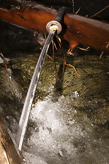 Image showing Katana in water