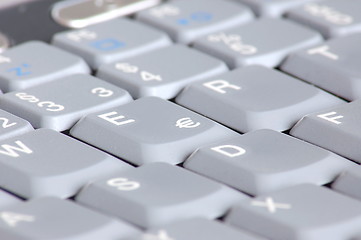 Image showing keyboard of laptop computer