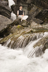 Image showing Meditation outdoor