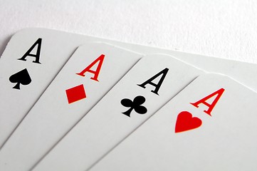 Image showing four aces