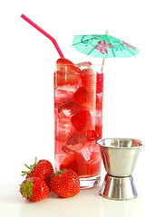 Image showing strawberry drink