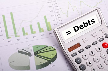 Image showing debt