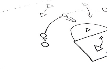 Image showing stragegy plan of ball game