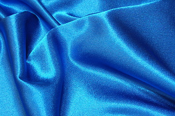 Image showing blue satin background