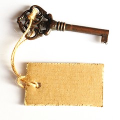 Image showing key with blank label