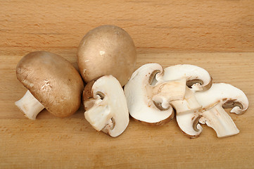 Image showing brown champignon