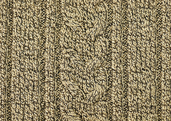 Image showing Knitted woolen background