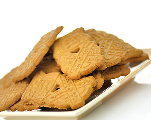 Image showing spiced cookies on a plate 