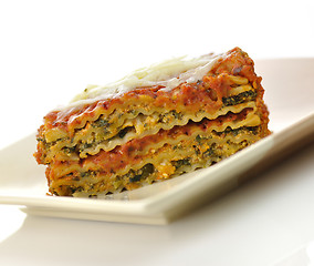 Image showing lasagna with vegetables 