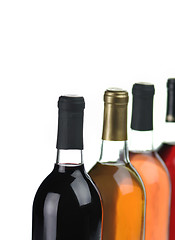 Image showing assortment of wine bottles