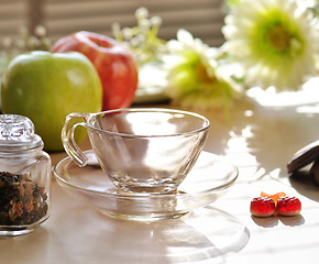 Image showing morning tea preparation