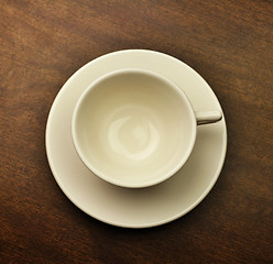 Image showing empty white cup