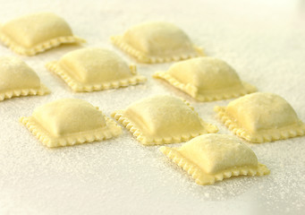 Image showing Uncooked Ravioli close up