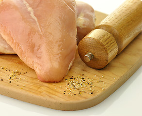 Image showing Raw chicken breast meat