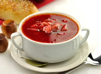 Image showing beet soup 