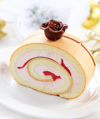 Image showing Whipped cream cake 