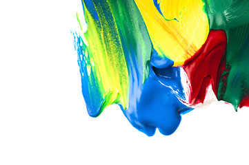 Image showing paints on the white paper