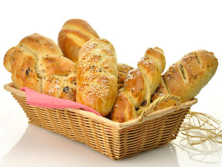 Image showing bread assortment in a basket