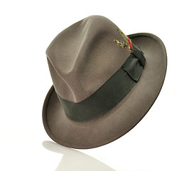 Image showing vintage gray hat 