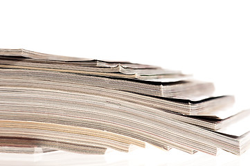Image showing stack of magazines