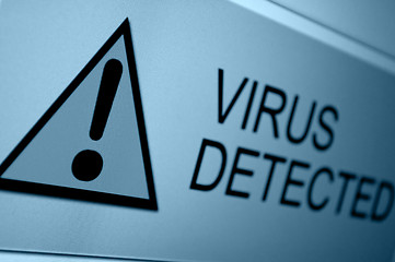 Image showing Virus Detected