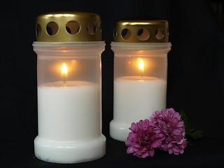 Image showing two candles