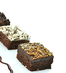 Image showing brownies close up