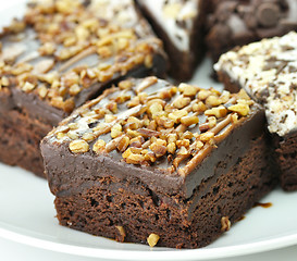Image showing brownies close up