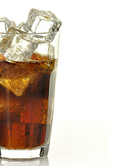 Image showing cola with ice cubes 