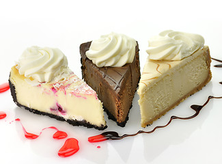 Image showing slices of cheesecake 