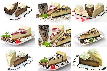 Image showing slices of cheesecake 