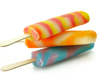 Image showing colorful ice cream pops