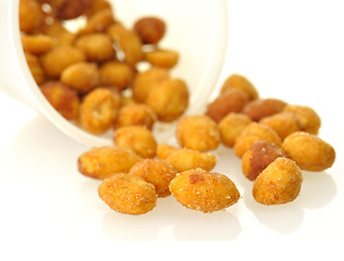 Image showing Honey roasted peanuts