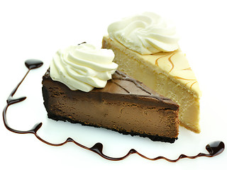 Image showing slices of cheesecake 