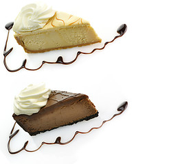 Image showing chocolate cheesecake