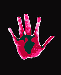 Image showing handprint