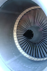 Image showing airplane turbine a very nice technology background