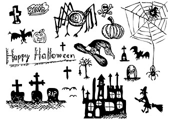 Image showing halloween icons
