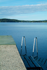 Image showing Seaview and swimming-ladder