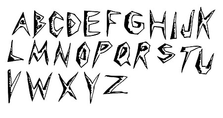 Image showing easy alphabet