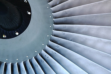 Image showing airplane turbine a very nice technology background