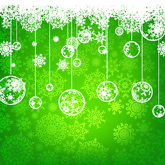 Image showing Beautiful green happy Christmas. EPS 8