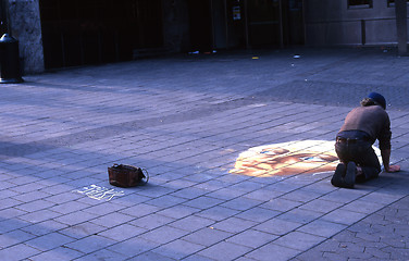 Image showing Street painter.