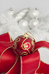 Image showing Christmas motifs with balls and chains