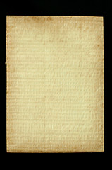 Image showing Old worn paper folded