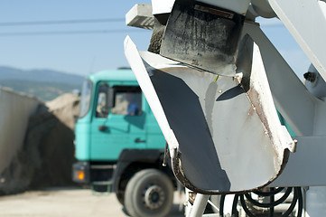 Image showing Cement trucks