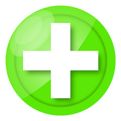 Image showing Green medical sign